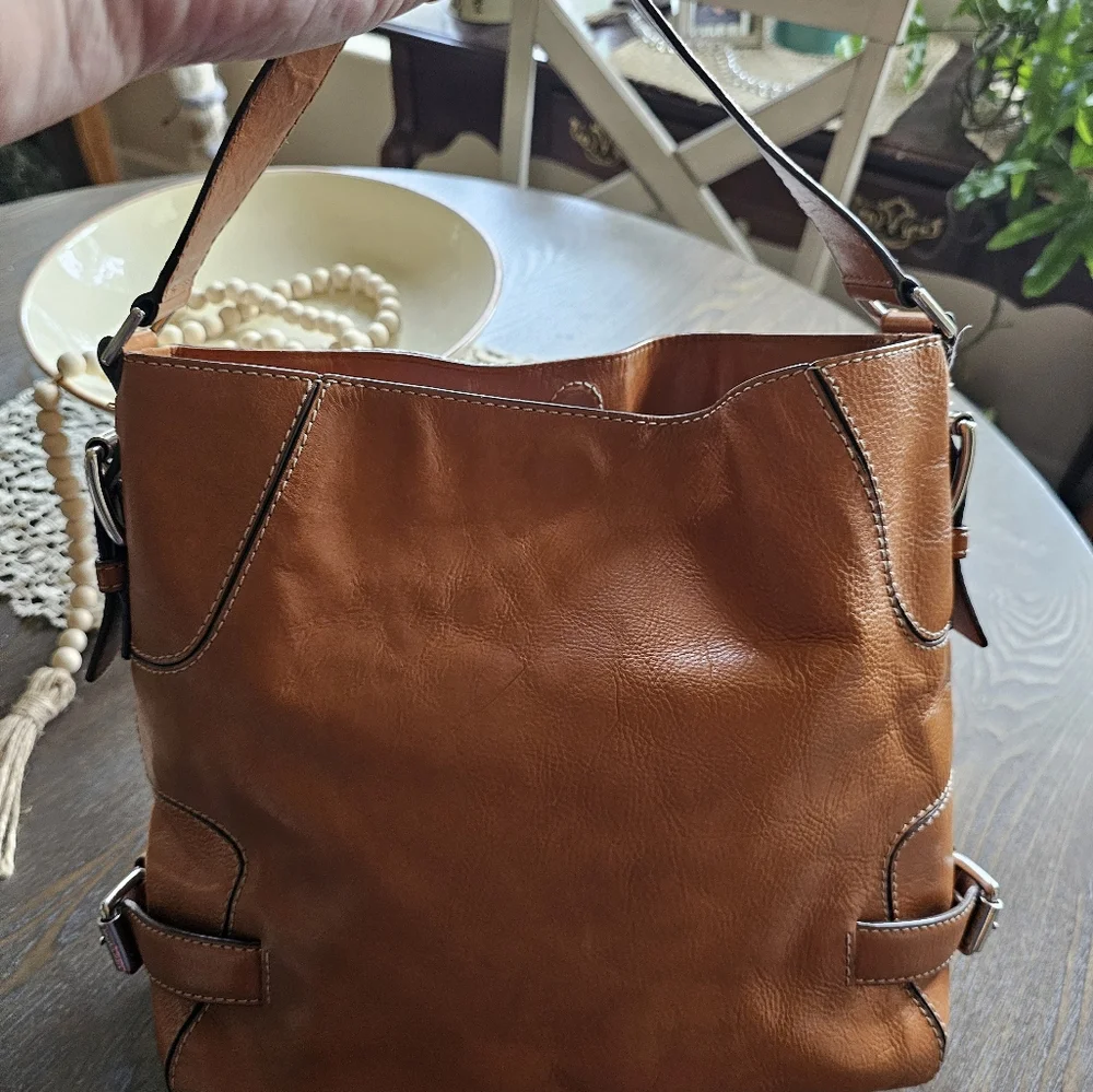 MICHAEL Michael Kors Vintage Chestnut Leather Shoulder Bag/Hobo - Picture 10 of 10